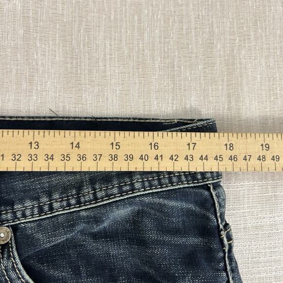Chip & Pepper Men's Tuck Relaxed Straight Jeans 34x30 Whiskering Distressing - Picture 6 of 9